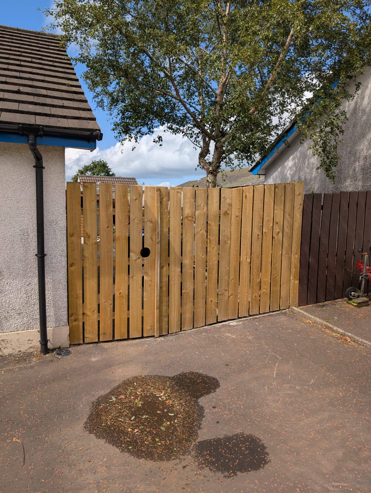 New garden gate and fence installed Antrim