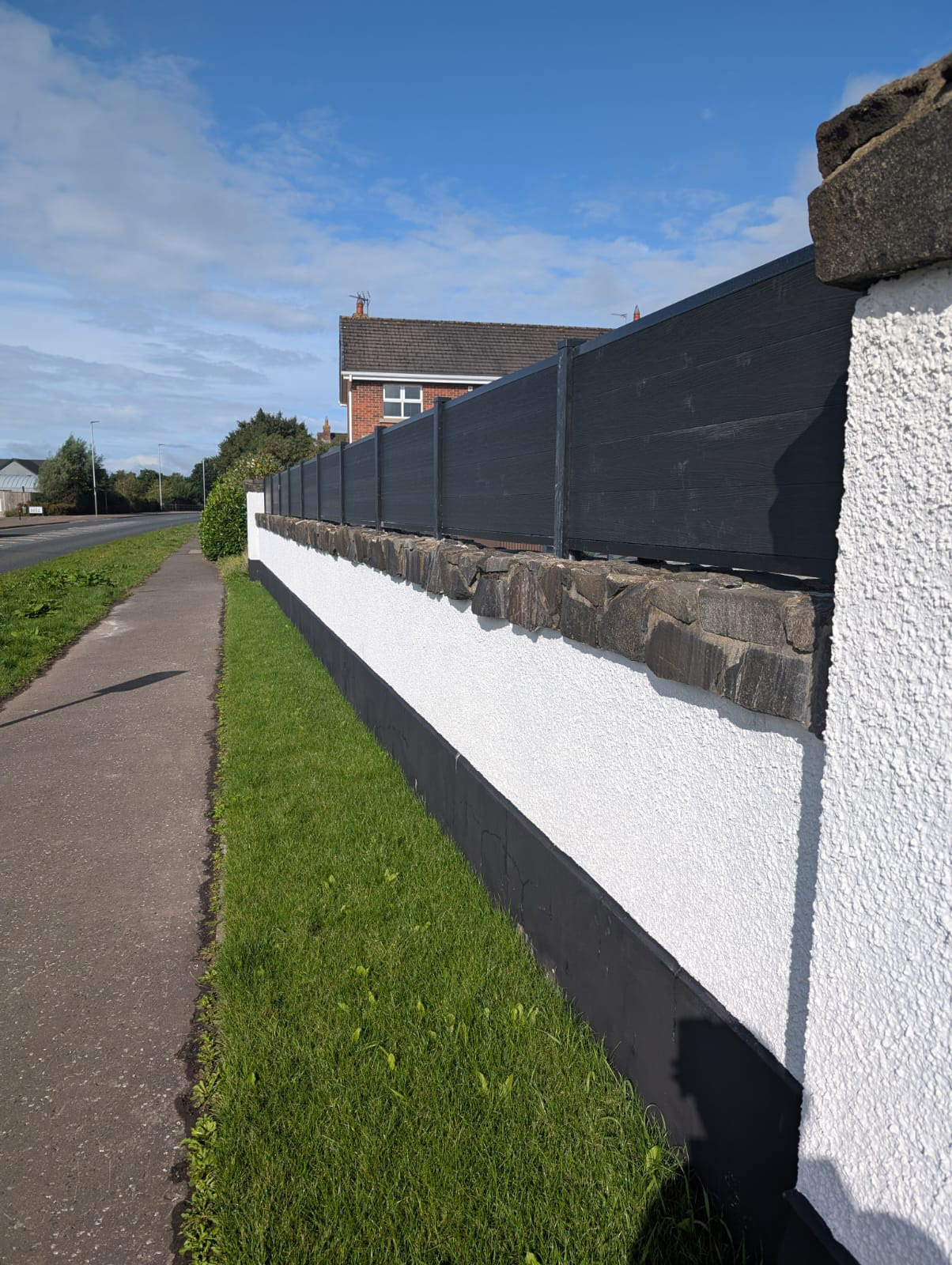 New wall and fence built in County Antrim